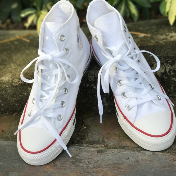 NWT Converse 🔥 Adult Fabric AllStar White HT WMNS - Picture 2 of 8